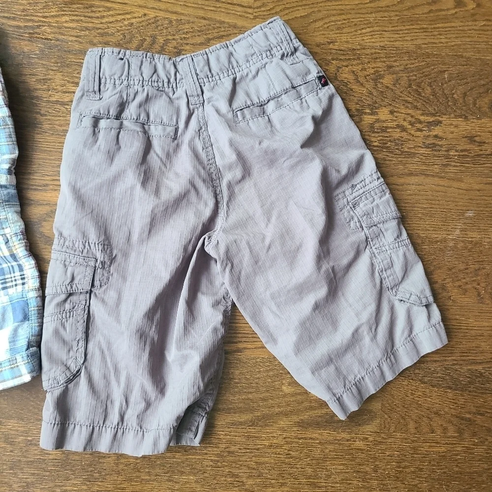 Kids Plaid and Solid Shorts Set Of 3 Ol Navy,Hawks,Gap Size 8